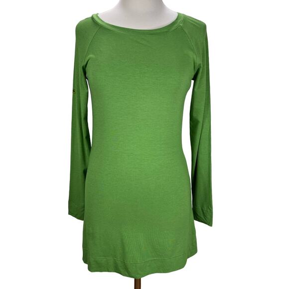INC INTERNATIONAL CONCEPTS | Green Long Sleeve Boat Neck Tunic Top | Women's M - Picture 1 of 7